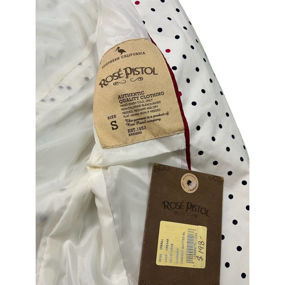 NWT Rose Pistol Summer Vincent Dotted Blazer | Size Small - Picture 6 of 6